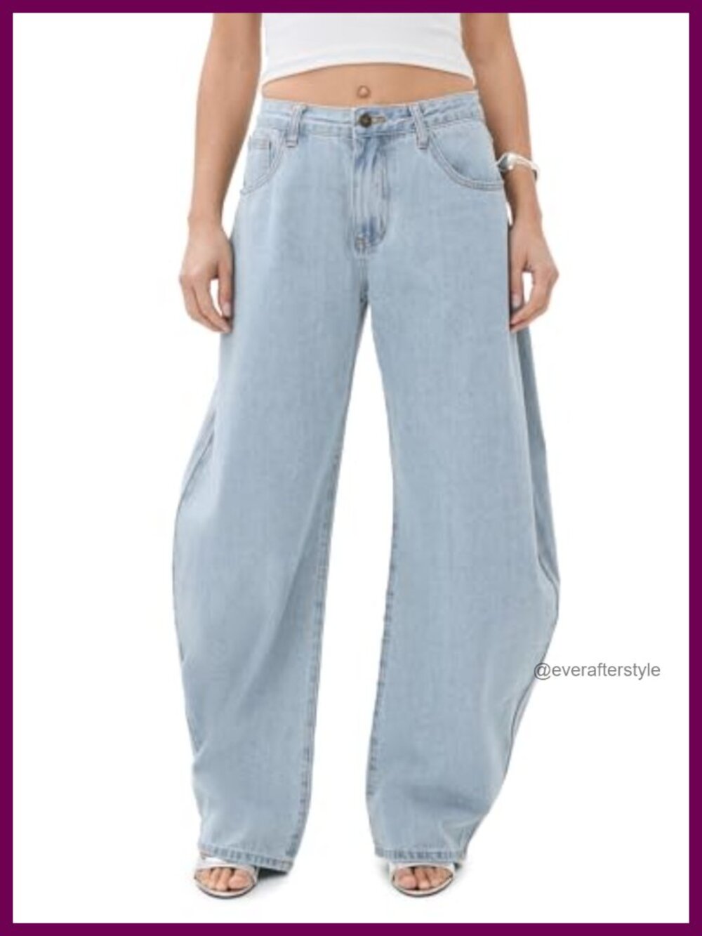 Mid Rise Horseshoe Jeans Regular Fit Button Zip Fly Casual